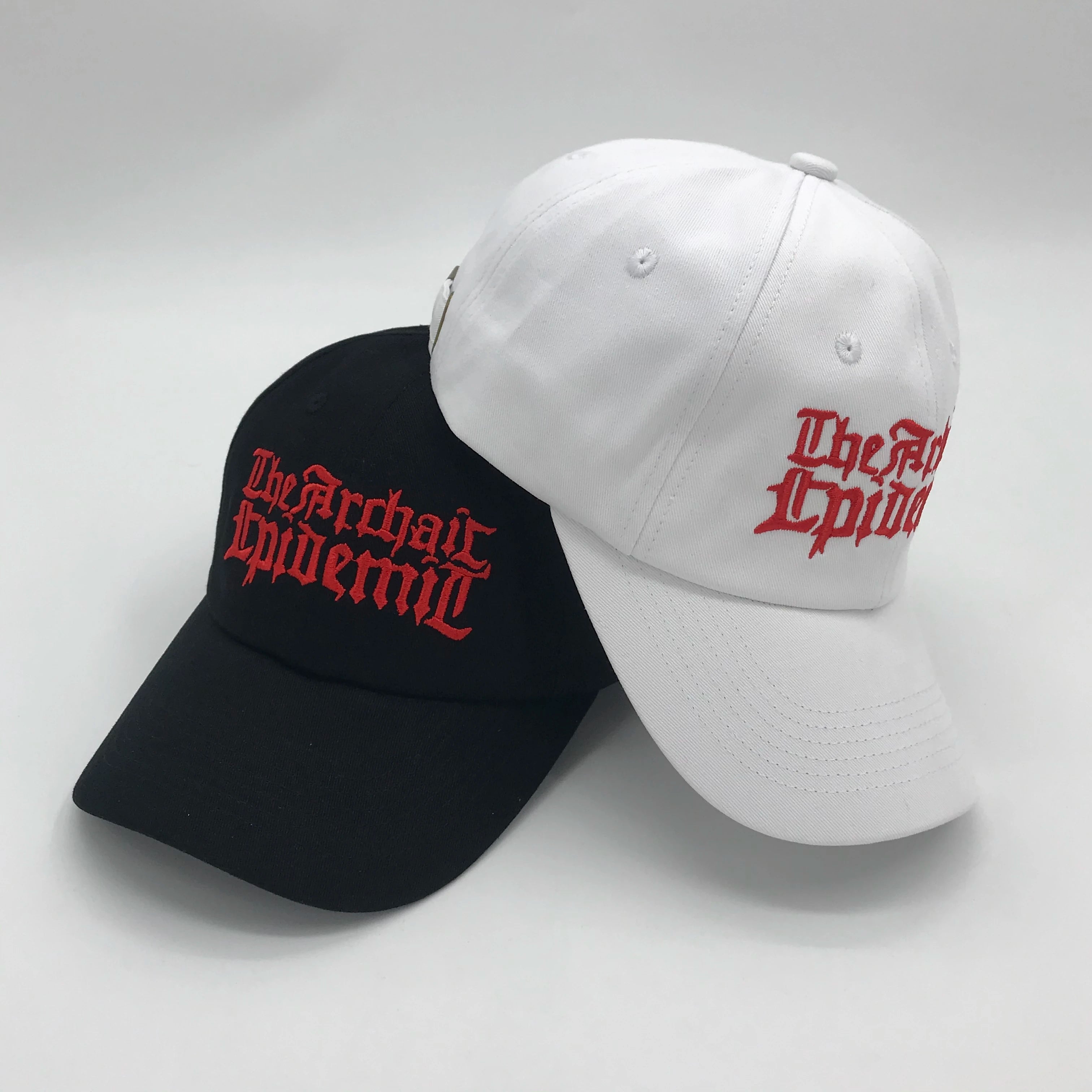 YKH Wholesale Custom Embroidery White Canvas Gorras Baseball Cap Dad Cap