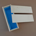 Early Riser 1200ml Silicone Loaf Soap Making Molds With Wood Box With Double Cover for Homemade Soap Loaf Crafts 42oz