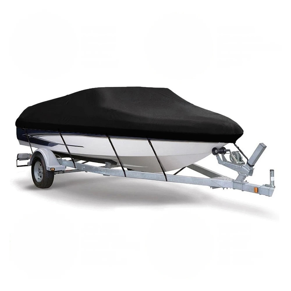 Factory Price Boat Cover 17-19ft 20-22ft Heavy Duty Anti-UV Waterproof Anti UV Marine Trailerable V-Hull Protective Canvas Cover
