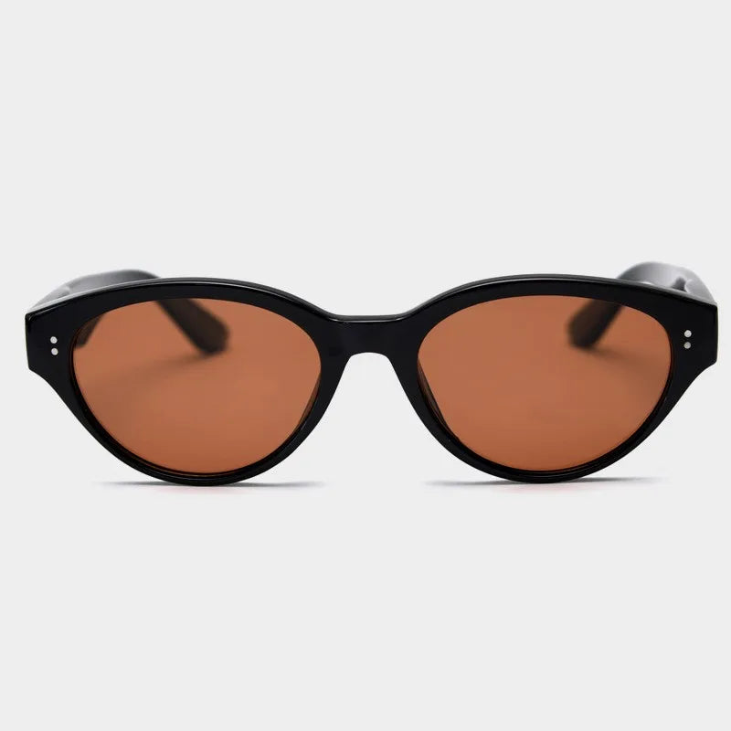 2025Thick Triangle Tortoiseshell Frame Oval Rivets Shades Optical Glasses Irregular Handmade Cat Eye Tr90 Sunglasses