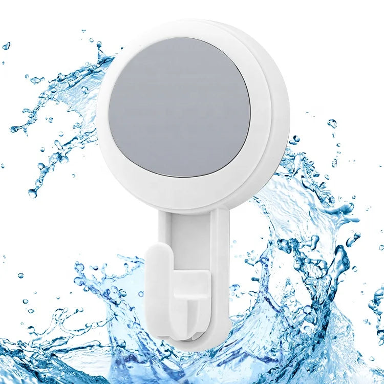 Wall Mounted Hooks Vacuum Bathroom Shower Wall Hooks Waterproof Heavy Duty Suction Cup With Plastic Hooks