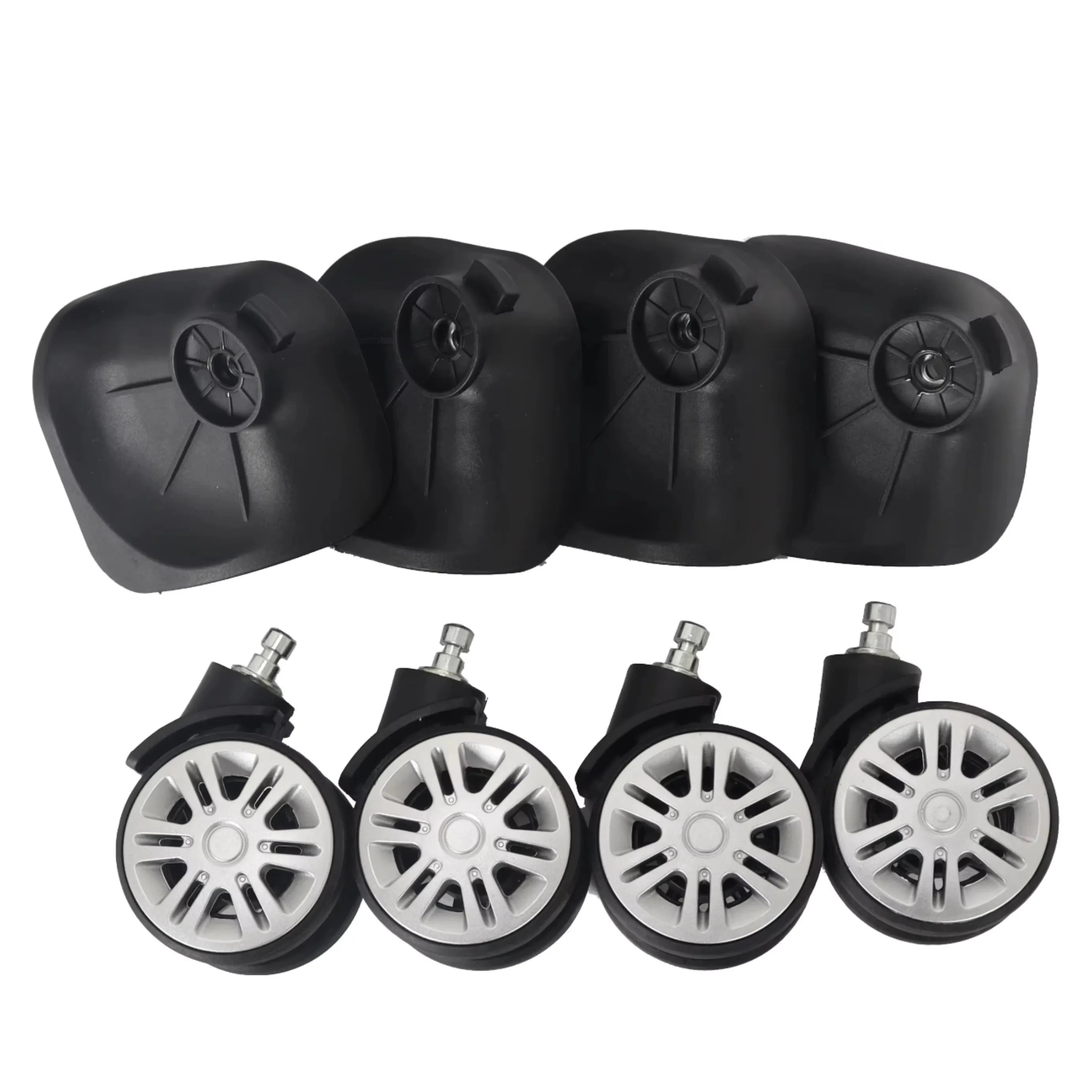 Universal Replacement Luggage Wheels Spinner Trolley Suitcase Accessories Durable Rubber Caster OEM Available