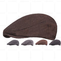New Arrival Polyester Beret Caps Hats Newsboy Gatsby Hats Plain Wool Blend Custom Logo 3D Embroidered Winter Warm Flats