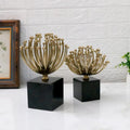 Factory Wholesale Golden Electroplating Chrysanthemum Hardware Flower Home Crafts