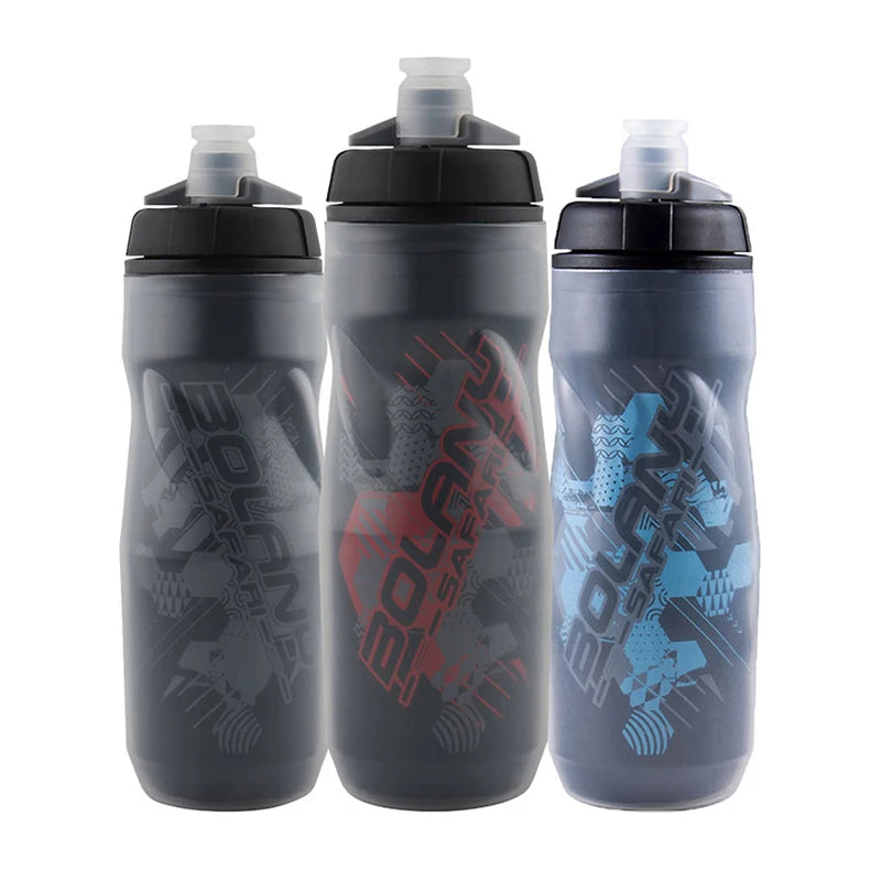 Bolany Lightweight Portable 600ml Sport Plastic Cycling Bike Water Bottles Leakproof Bicycle Water Bottles