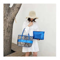 PVC Transparent Waterproof Crystal Jelly Bag Single Shoulder Bun Lady Style Summer Beach Bag for Women