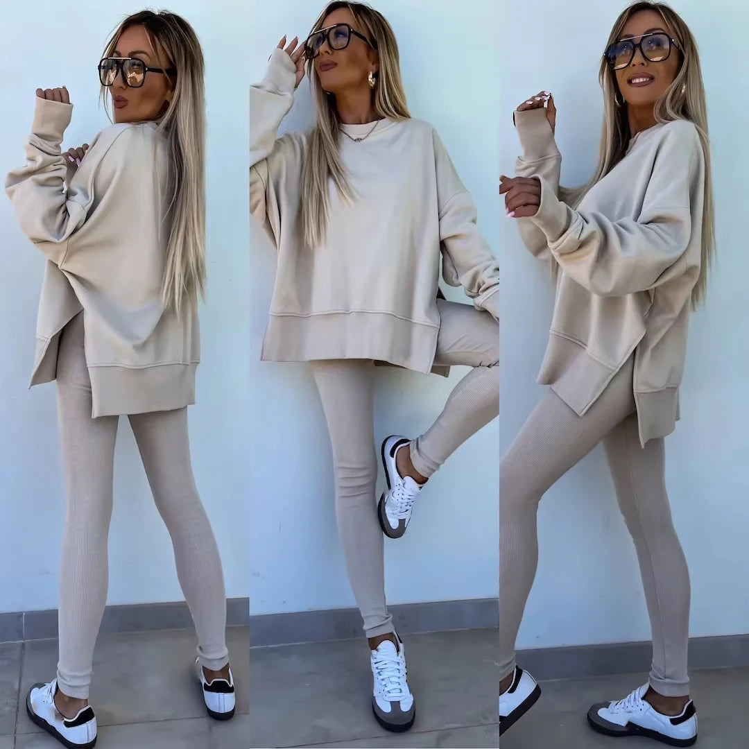 Quality Guaranteed Knitting Fabric Women'S Set Summer Women'S Clothing Set Winter Clothes for Export