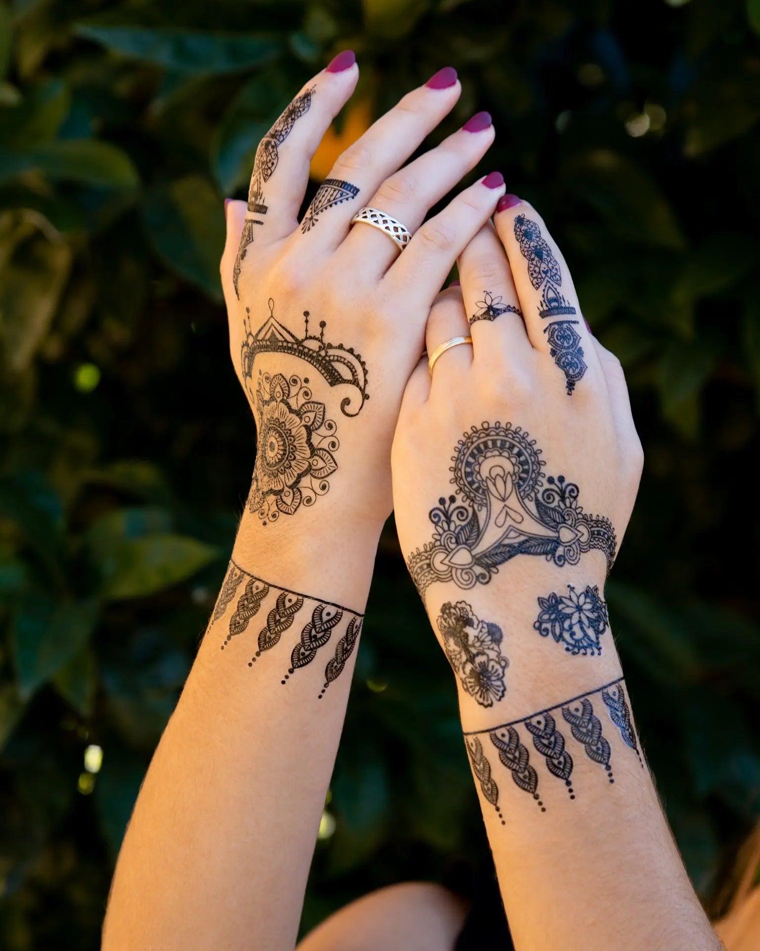 Hot Sale Professional Henna Girl Style Temporary Tattoo for Hand Different Design Waterproof Arabic Tattoo Sticker