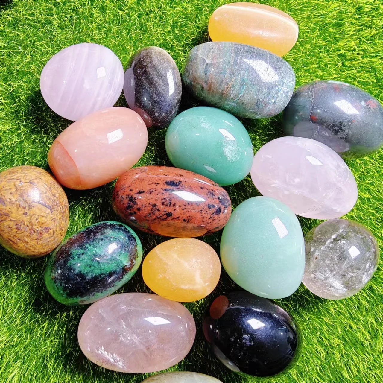 Wholesale Crystal Gemstone Tumble Stone Polished Mixed Crystals Healing Reiki Crystal Tumbled Stone for Fengshui