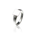 Be8mm Flat Adjustable 925 Sterling Silver Ring Base Blank Jewelry Making