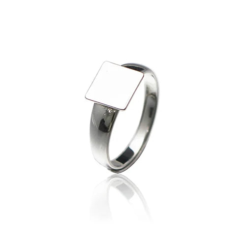 Be8mm Flat Adjustable 925 Sterling Silver Ring Base Blank Jewelry Making