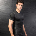 Custom Logo Men Short Sleeve Running Gym T-shirts Male Compress Sports Training Tee Shirts