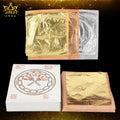 16x16cm Italian Imitation Gold Leaf Silver Foil Leaf for Gilding Furniture Ceiling Home Decoration