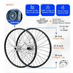 bicycle Wheel MTB Mountain Bike Disc Brake Wheelset Six Hole 27.5IN29er HG/XD/MS 12speed 32mm Wide Rim Thru Axle100 110 142 148