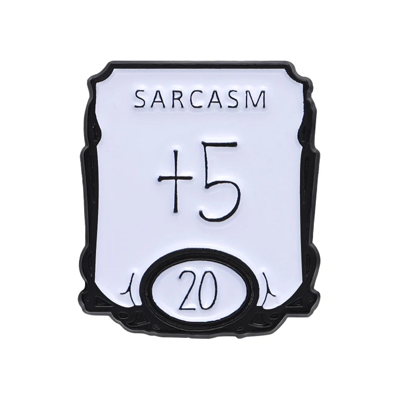 Unique Sarcasm +5 Digit Enamel Pins Mini MOQ Sarcastic Cosplay Game Brooches Lapel Badge Jewelry Pin for Backpack