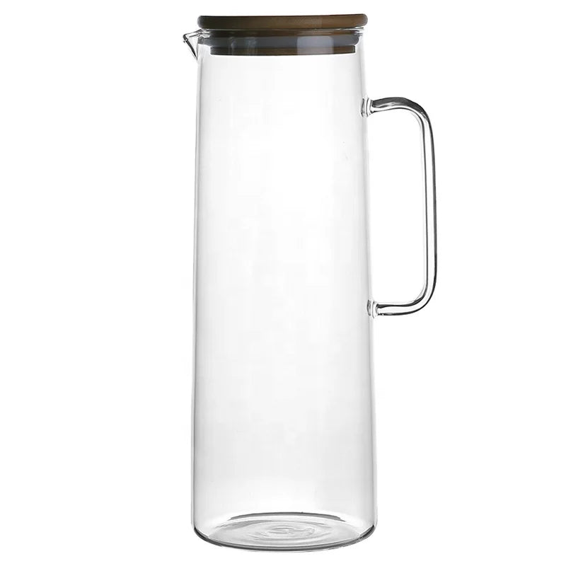 Hot Selling Larger Cold Kettle Drink Glass Juicewater Jug with Handle for the Restaurant