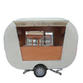 2025 110v Ice Cream Cart Mobile Hand Push Food Kiosk with CE Stainless Steel Food Cart for Sale