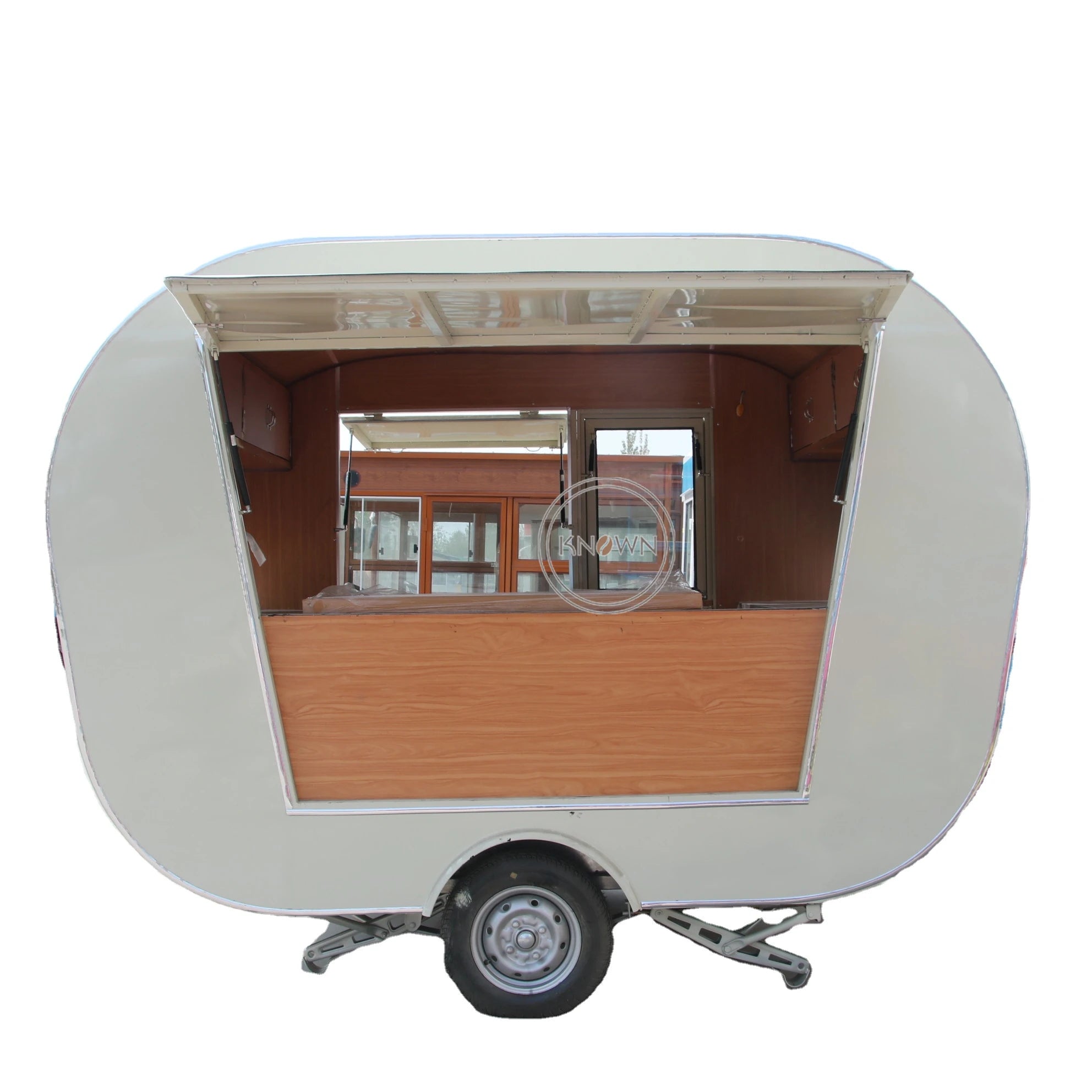 2025 110v Ice Cream Cart Mobile Hand Push Food Kiosk with CE Stainless Steel Food Cart for Sale