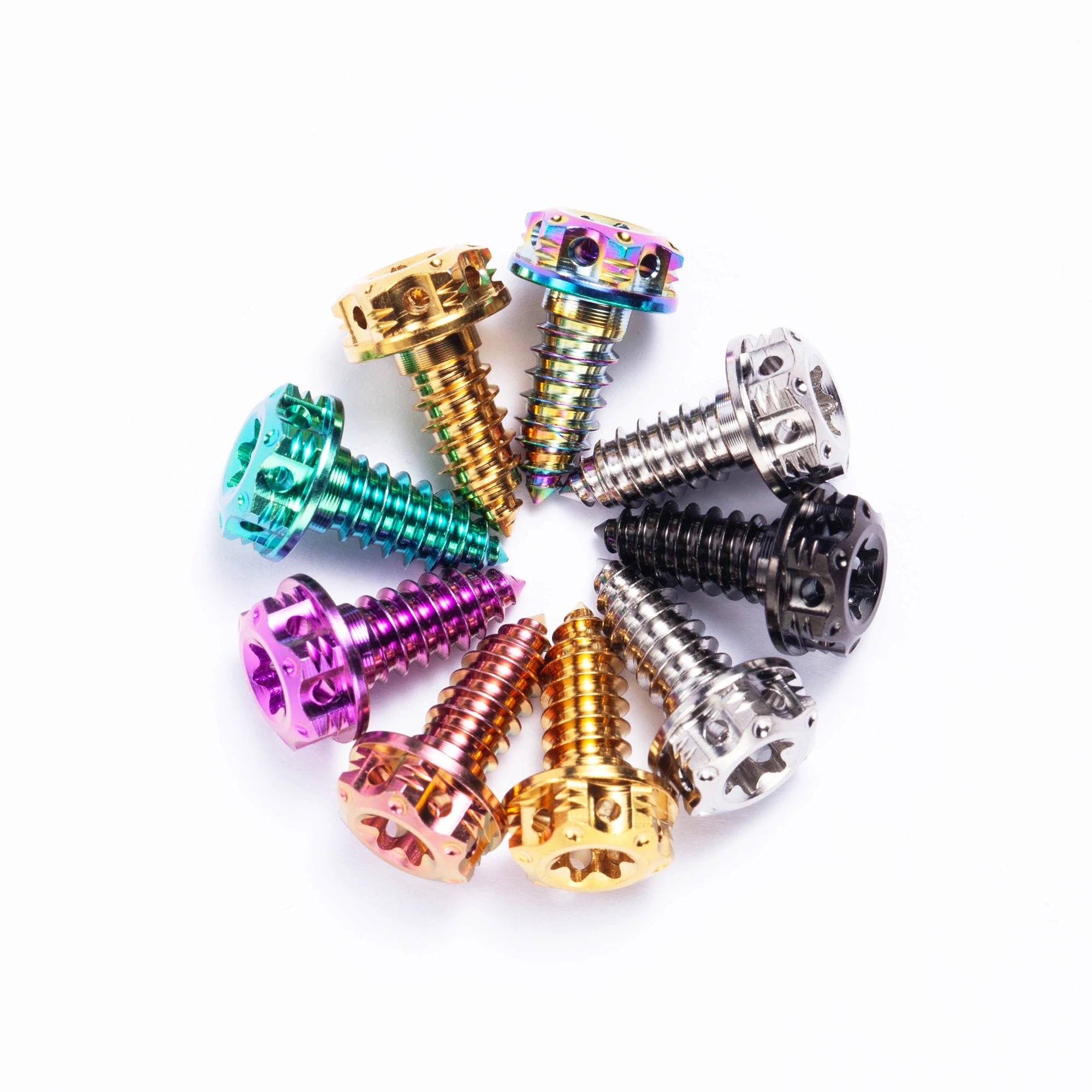 Hex Flange Head M4 M5*15/18/20 M6 GR5 Ti6al4v Motorcycle Titanium Self-tapping Self Drilling Screw Bolt