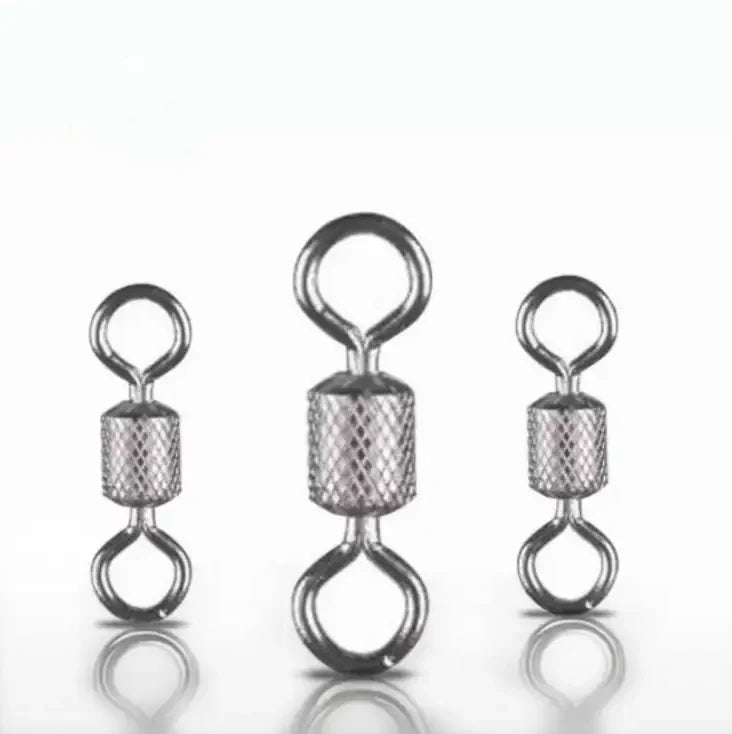 High Strength Solid Ring Rolling Swivels Impressive Fishing Accessories with Impressed Snaps & Snaps