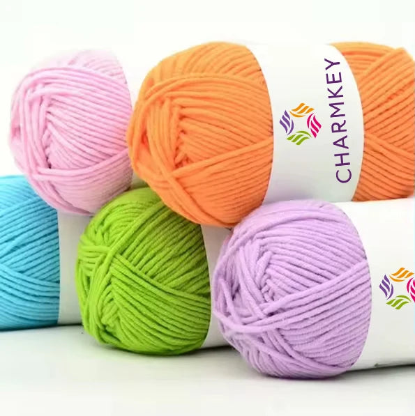 Good Selling Solid Color Pure Acrylic Milk Cotton Yarn in Stock