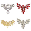 Rhinestone Crown Patches Embroidery Crystal Shoes Flower Apparel Applique for Bridal Dress Hats Bags Clothes Decoration