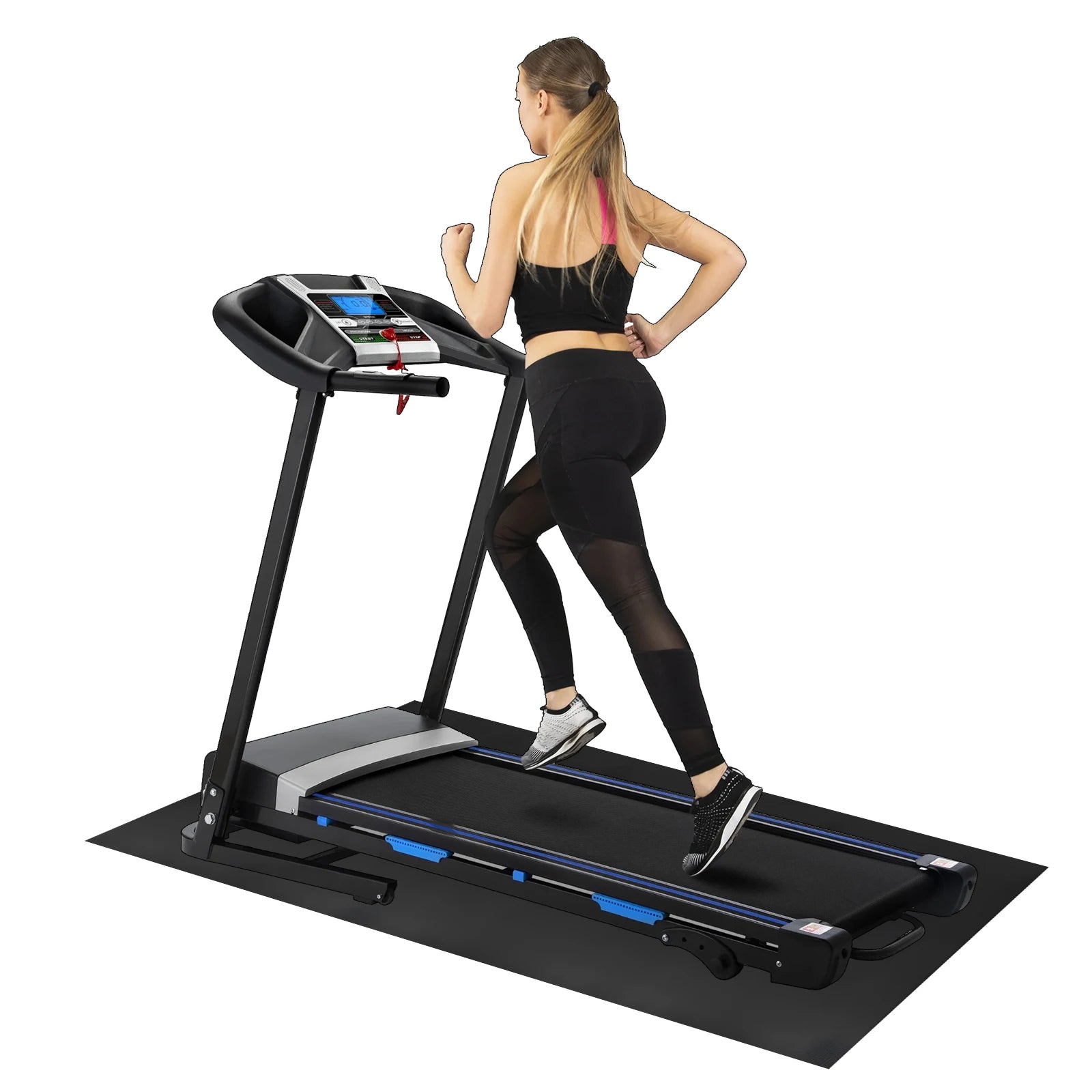 Treadmill Mat Fitness Protective Indoor Mat Non-Slip Treadmills Mat Mat for Health Fitness Exercise Equipment