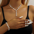 Luxury European & American Claw Chain Full Diamond Jewelry Set - Wholesale Accessories MegaBDM