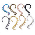 60x36mm DIY Earrings Hair Jewelry Making Gold Silver Color Wedding Accessories Copper Metal Bridal Hair Combs Findings