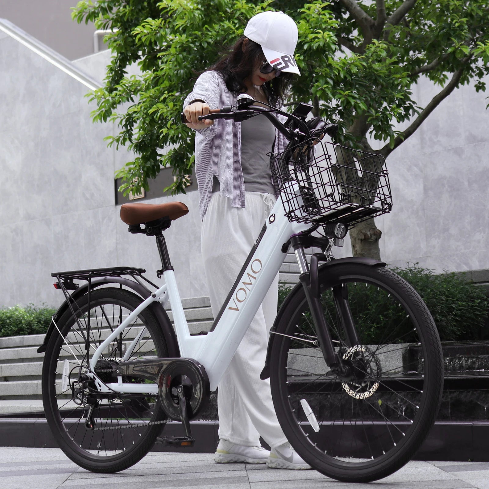 VOMO CS20 Cheap CITY Ebike Fast EU Warehouse Lady Long Range Electric Bicycle Woman E Bike 250W Citybike CS20 Ebike