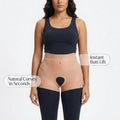 Plus Size Women's Control Brief Padded Silicone Panties with Medium Control for Big Hips and Butt Shaping