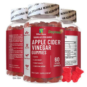 Mult Vitamin Apple Cider Gummy Candy Custom Winstown Detox Apple Cider Vinegar Gummies Fat burner Fat Weight Loss Gummies