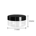 Wholesale 80g 80ml Empty Round Clear Cosmetic Body Butter Scrub Food Candy Clear PET Containers Storage Plastic Jar with Lid