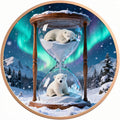 Exclusive Colorized High Relief 1 OZ .999 Pure Copper Bullion Coin Aurora Polar Bear Premium Copper Bar