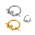 Fashion Fine Jewelry ASTM F136 Titanium Nose Ring Body High Polished Piercing Snake Segment Hoop Rings Jewelry Wholesale