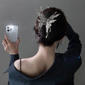 2022 Korean Style Butterfly Hair Claw Harajuku Fashionable Large Metal Hair Claw Shark Clips