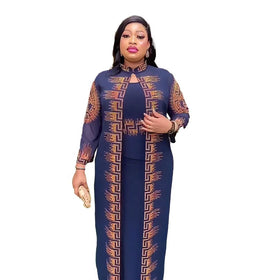 Popular Design African Clothing Women Luxury Rhinestones Boubou Pour Femme Stretch Underwear African Dresses