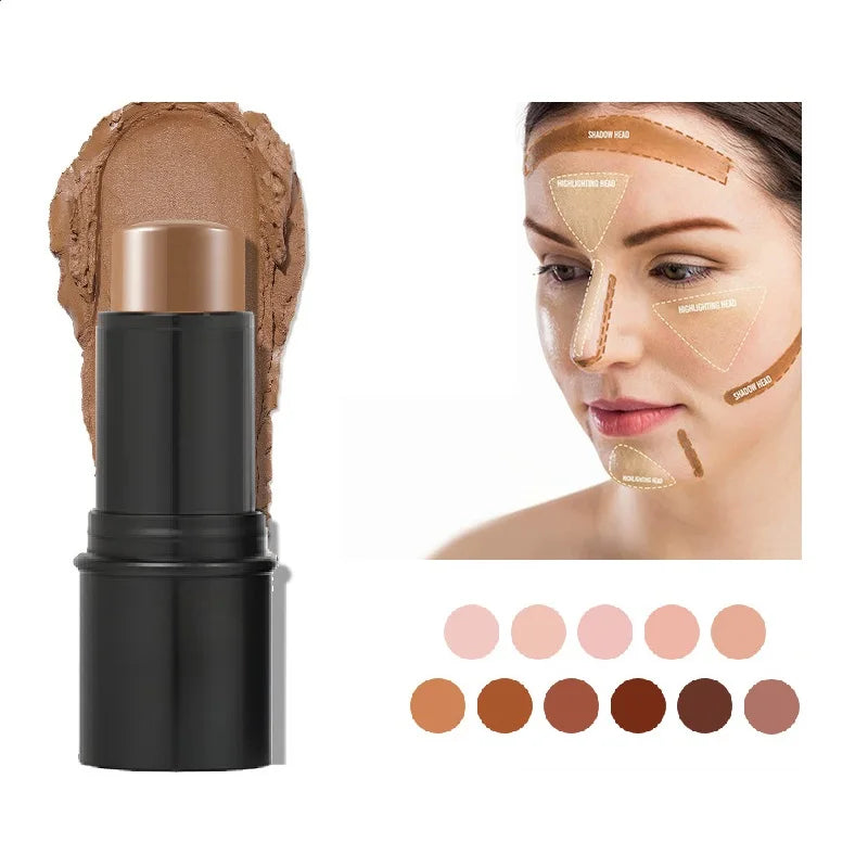 Private Label Face Full Coverage Long Lasting Waterproof  Bronzer Contour Stick