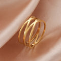 Cross Sliver Color Women Rings Stainless Steel for Girl Lover Fashion Wedding Casual Ring Elegant Female Jewelry Gift