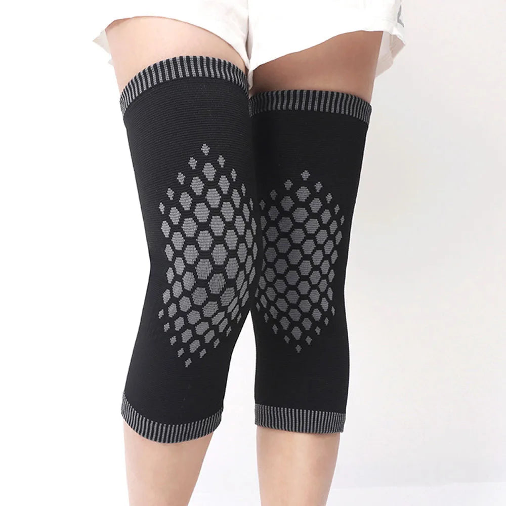 Honeycomb Wormwood Heating Knee Pads Running Cycling Graphene Knee Sleeve Non-slip Knee Support