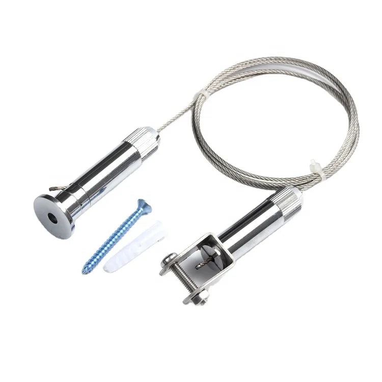 High Tension Stainless Steel Alloy Polished Finish Customizable ISO9001 Certified Wall to Wall Cable Wire Hanging Display System