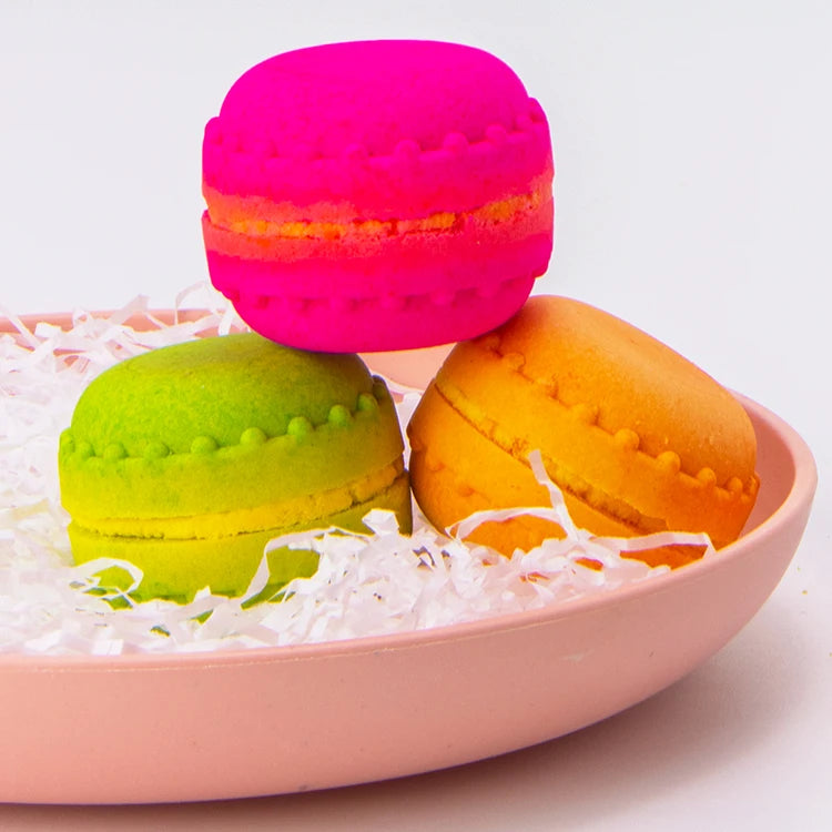 Spa Bath Bomb Children Organic Macaron Bath Bomb Cheap Dropshipping Handmade Luxury Custom Packaging Round Relaxing Colorful