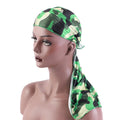 Popular Camouflage Unisex Do Rags Head Wear Satin Silky Designer Durag for Men
