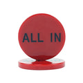 Hot Sell Casino Accessory 50mm Diameter Red All in 12g Round Plastic All in Chips for Casino Gambling Games
