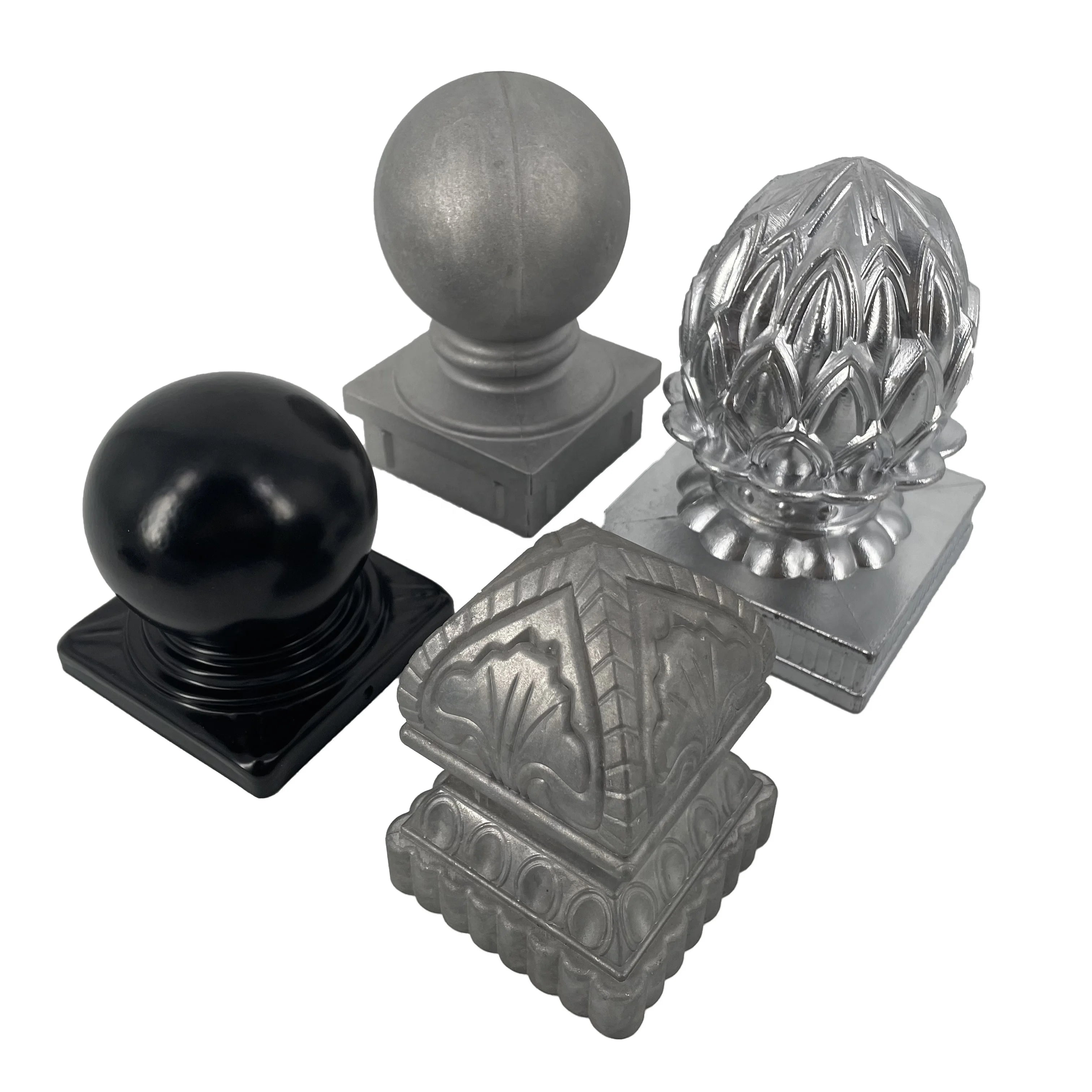 High Quality 60*60 Post Cap Round Fence Post Caps Steel Post Cap