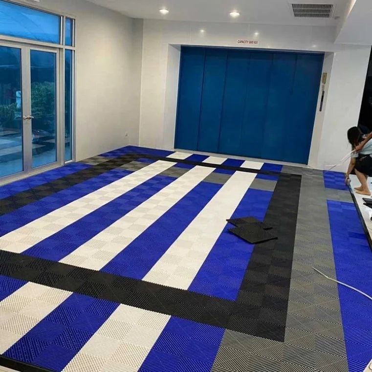Hot Sell 40*40*1.8cm Interlocking Garage Floor Tiles Garage Plastic Flooring for Car Detailing Shop