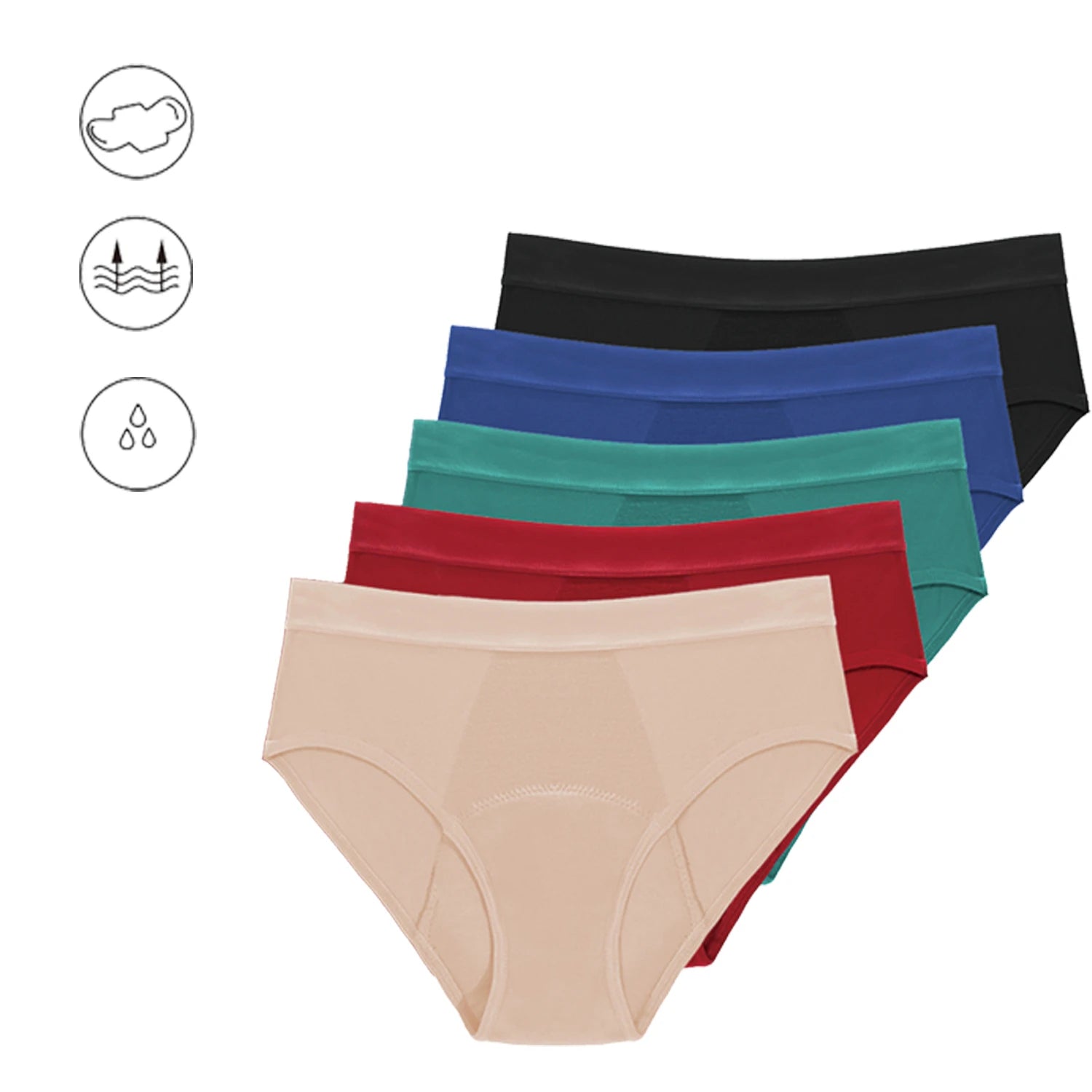 Bamboo Fiber Menstrual Period Women Panties Leak Proof Heavy Absorbency Female Briefs Incontinence Underwear Girls Panty