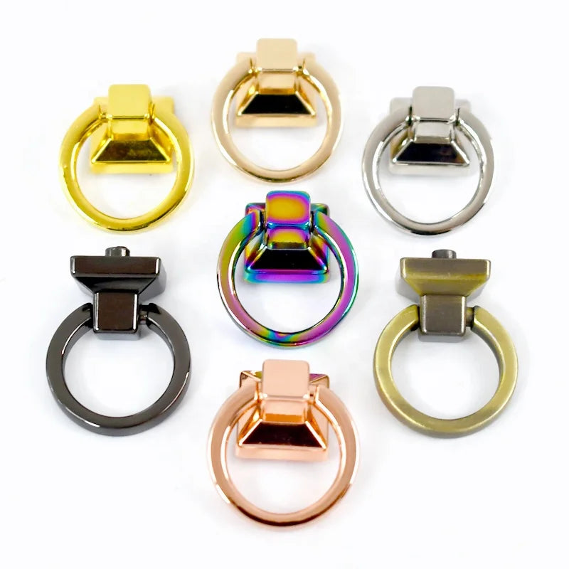 Meetee BF935 18mm Luggage Hardware Accessories Zinc Alloy Bag Hanger D Ring Buckle Handbag Side Modification Connective Buckle