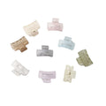 MIO 4 cm Fancy Leopard Square Small Elegant Plastic Hair Claw Hair Accessories Women Girls Clips Tortoise Shell