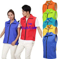 Wholesale Cheap Custom Unisex Advertising Volunteer Vest With LOGO Printing LOGO